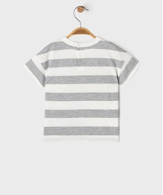 tee-shirt manches courtes a rayures bebe garcon - lulucastagnette imprimeG508801_3