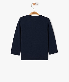 tee-shirt manches longues a message bebe garcon navy tee-shirts manches longuesG510701_3
