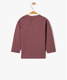 tee-shirt manches longues a message bebe garcon roseG511501_3