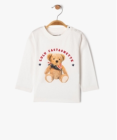 GEMO Tee-shirt manches longues imprimé ourson bébé garçon - LuluCastagnette Beige