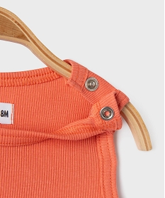 debardeur en maille cotelee bebe garcon orange vifG512401_2