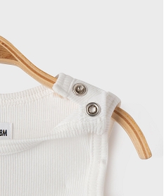 debardeur en maille cotelee bebe garcon blancG512501_2