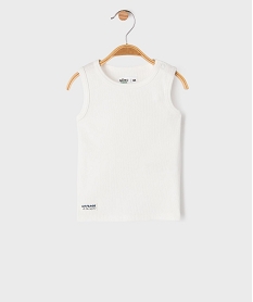 debardeur en maille cotelee bebe garcon blancG512501_4