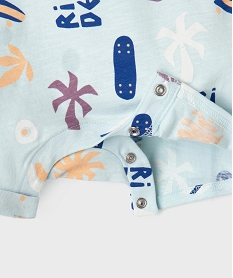 combishort sans manches avec motif estival bebe garcon bleu standardG512801_3
