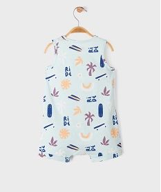 combishort sans manches avec motif estival bebe garcon bleu standardG512801_4