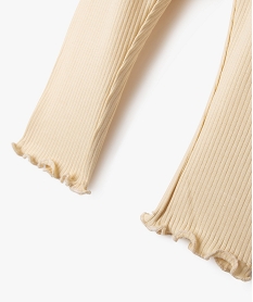 legging en maille cotelee avec bas fronce bebe fille blanc chine leggingsG513201_2