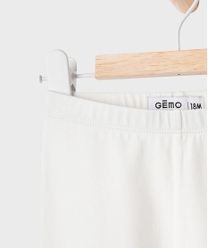 legging long en coton stretch bebe fille blanc chine leggingsG513601_2