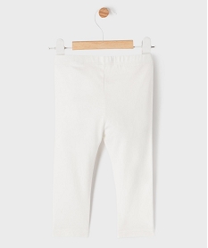legging long en coton stretch bebe fille blanc chine leggingsG513601_3