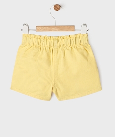 short en twill de coton bebe fille jaune standardG514401_4