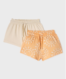 short ample en jersey de coton bebe fille (lot de 2) multicoloreG515001_4