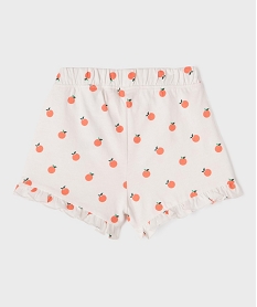short en coton avec volants bebe fille (lot de 2) orange standardG515401_3