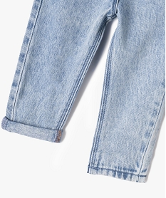 jean delave avec ceinture elastique bebe fille bleu pantalonsG516501_3