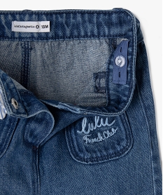 jean large avec noeud a la taille bebe fille - lulucastagnette bleu pantalonsG516701_2