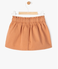 jupe en jean bebe fille avec taille elastique marron standard jupesG517501_3
