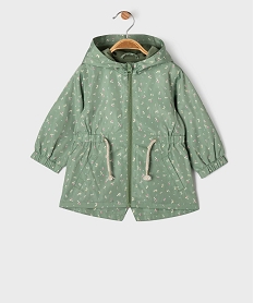 GEMO Imperméable déperlant à motifs fleuris bébé fille vert standard