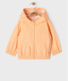 GEMO Blouson coupe-vent imperméable bébé fille orange standard