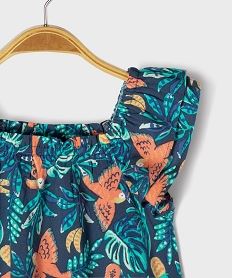 blouse a bretelles a motifs fleuris bebe fille multicoloreG518101_2