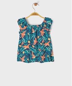 blouse a bretelles a motifs fleuris bebe fille multicoloreG518101_3