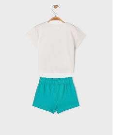 pyjashort 2 pieces motif oiseau exotique bebe fille bleu standardG519501_3