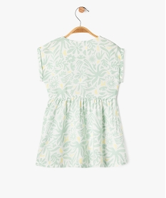 robe imprimee en viscose bebe fille vert robesG519801_3