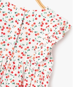 robe a manches courtes avec volants bebe fille orange vif robesG520201_2