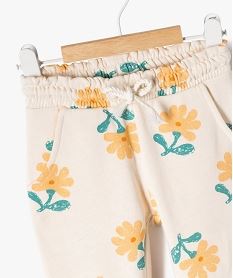 pantalon en maille avec taille elastique et revers bebe fille multicolore leggingsG520401_2