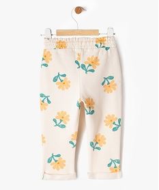 pantalon en maille avec taille elastique et revers bebe fille multicolore leggingsG520401_3