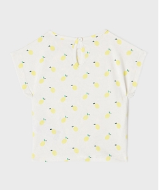 tee-shirt manches courtes avec bas noue bebe fille (lot de 2) jaune vifG523101_3
