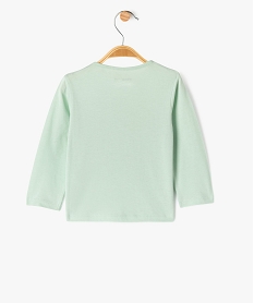 tee-shirt manches longues imprime bebe fille vert standardG523301_3