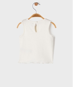 debardeur avec volant sur le col et finitions froncees bebe fille blanc chineG524201_3
