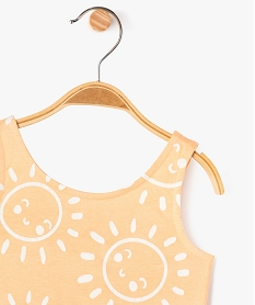 robe imprimee a bretelles bebe fille orange standard robesG524601_2
