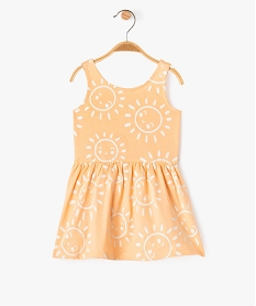 robe imprimee a bretelles bebe fille orange standard robesG524601_3