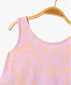robe imprimee a bretelles bebe fille violet robesG524701_2