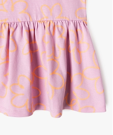 robe imprimee a bretelles bebe fille violet robesG524701_3