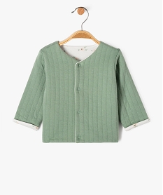 GEMO Gilet brassière réversible à fermeture pressionné bébé vert standard