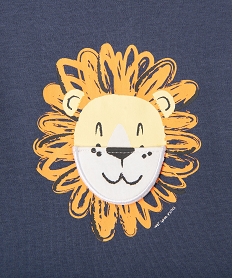 pyjama 2 pieces en coton a motif lions bebe orange standardG527301_2