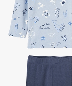 pyjama 2 pieces en coton a motifs marins bebe garcon bleu standardG527401_2