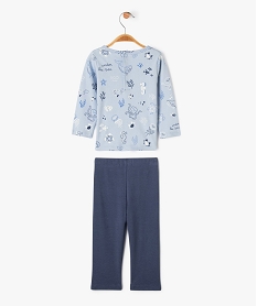 pyjama 2 pieces en coton a motifs marins bebe garcon bleu standardG527401_3