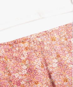 pyjama 2 pieces en coton a motifs fleuris bebe fille beige standardG527601_3