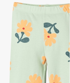 pyjama en coton 2 pieces avec epaules volantees bebe vertG527701_3