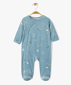 GEMO Pyjama en velours dors-bien motifs cosmiques bébé bleu standard