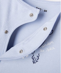 pyjama en coton ouverture devant motif baleine bebe bleu standardG529901_3