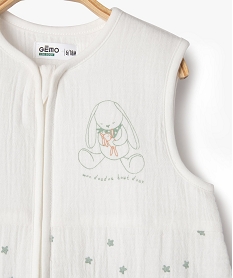 gigoteuse ete bebe en gaze de coton tog 2 blanc standardG531401_3
