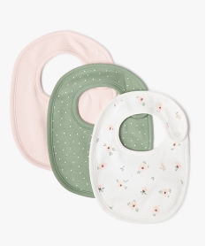 GEMO Bavoir naissance en jersey de coton (lot de 3) blanc standard