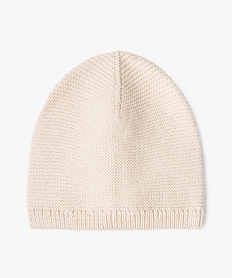 GEMO Bonnet de naissance en tricot beige standard
