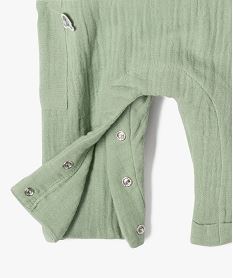 ensemble 2 pieces bebe garcon body et salopette vert standardG533601_2