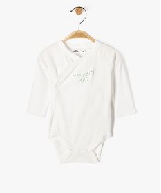 ensemble 2 pieces bebe garcon body et salopette vert standardG533601_4