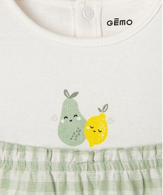 robe avec body integre bebe fille vert standard robesG534401_3