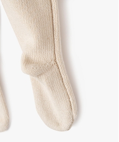 pantalon en coton biologique avec pieds bebe beige standardG534801_3