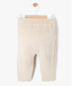 pantalon en coton biologique avec pieds bebe beige standardG534801_4